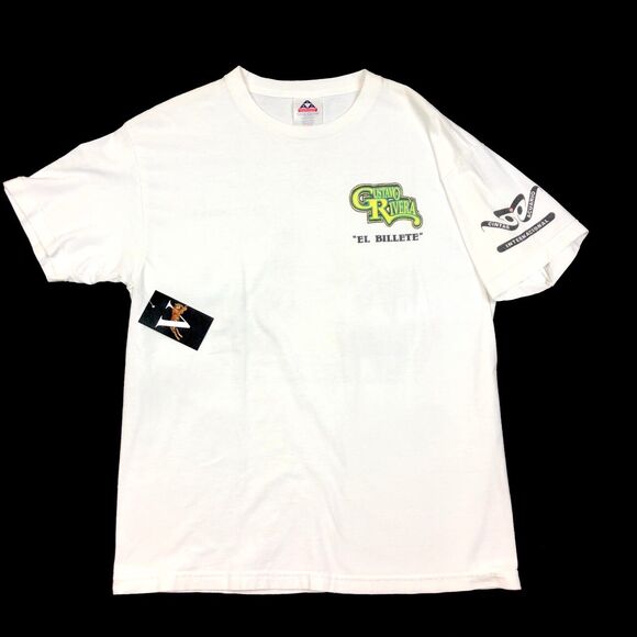 Gustavo Rivera El Billete Concert Tour Merch Tee T Shirt Size Large L White B7 - Picture 3 of 5